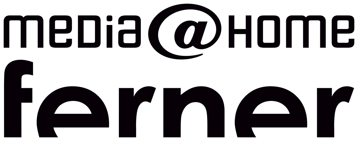 media@home ferner-Logo 2024 CMYK Schwarz@0,5x